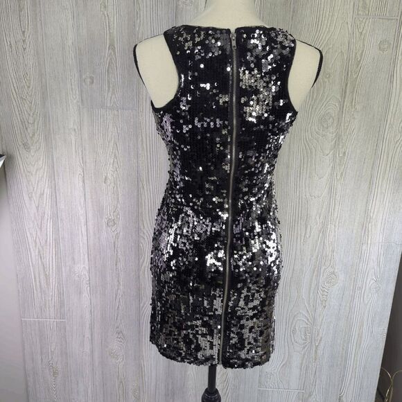 Speechless Teen Juniors Size 3 Black Silver Sequin Party Sleeveless Dress - Picture 2 of 10